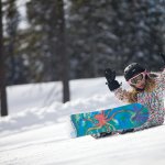 Young snowboarder
