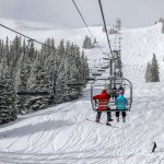 skiers on lift copper mountain