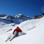 valle nevado Mountain Resort on the slopes of chile