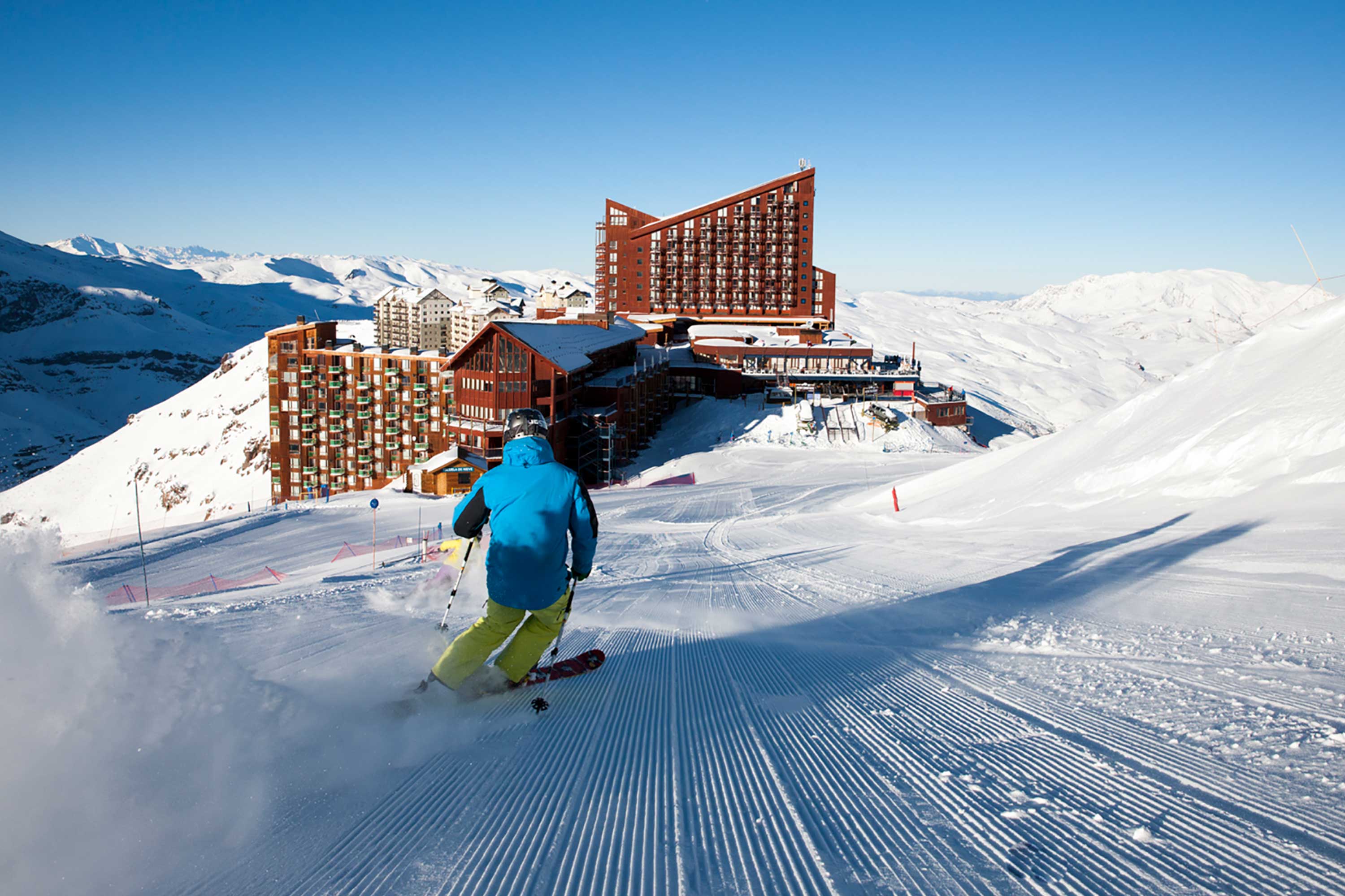 Valle Nevado Mountain Resort on the slopes of chile