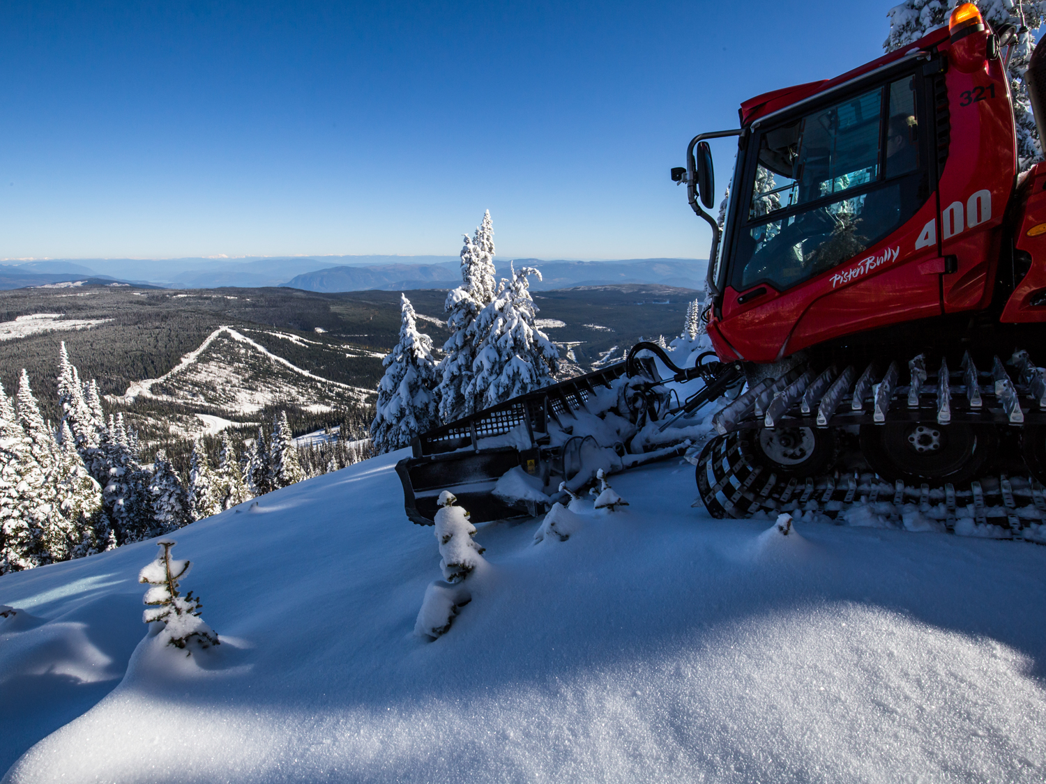 Snow groomer tours