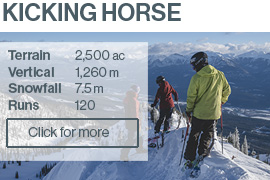 Kicking Horse Ski Resort BC Canada