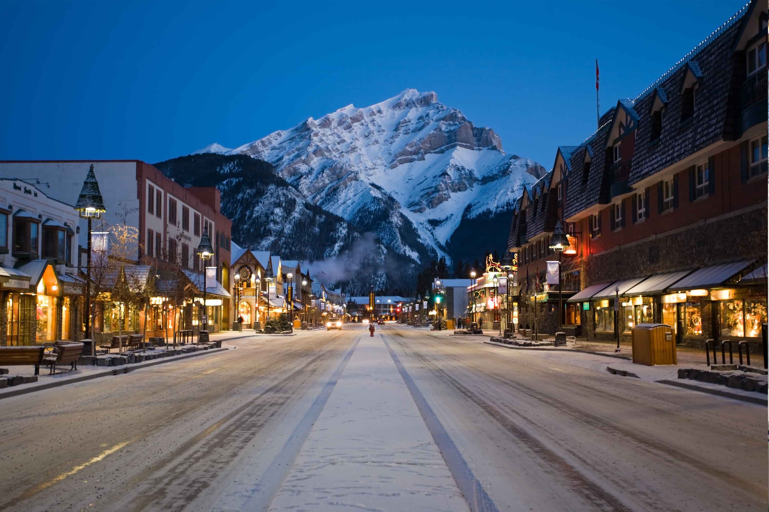 Banff Canada высота гор