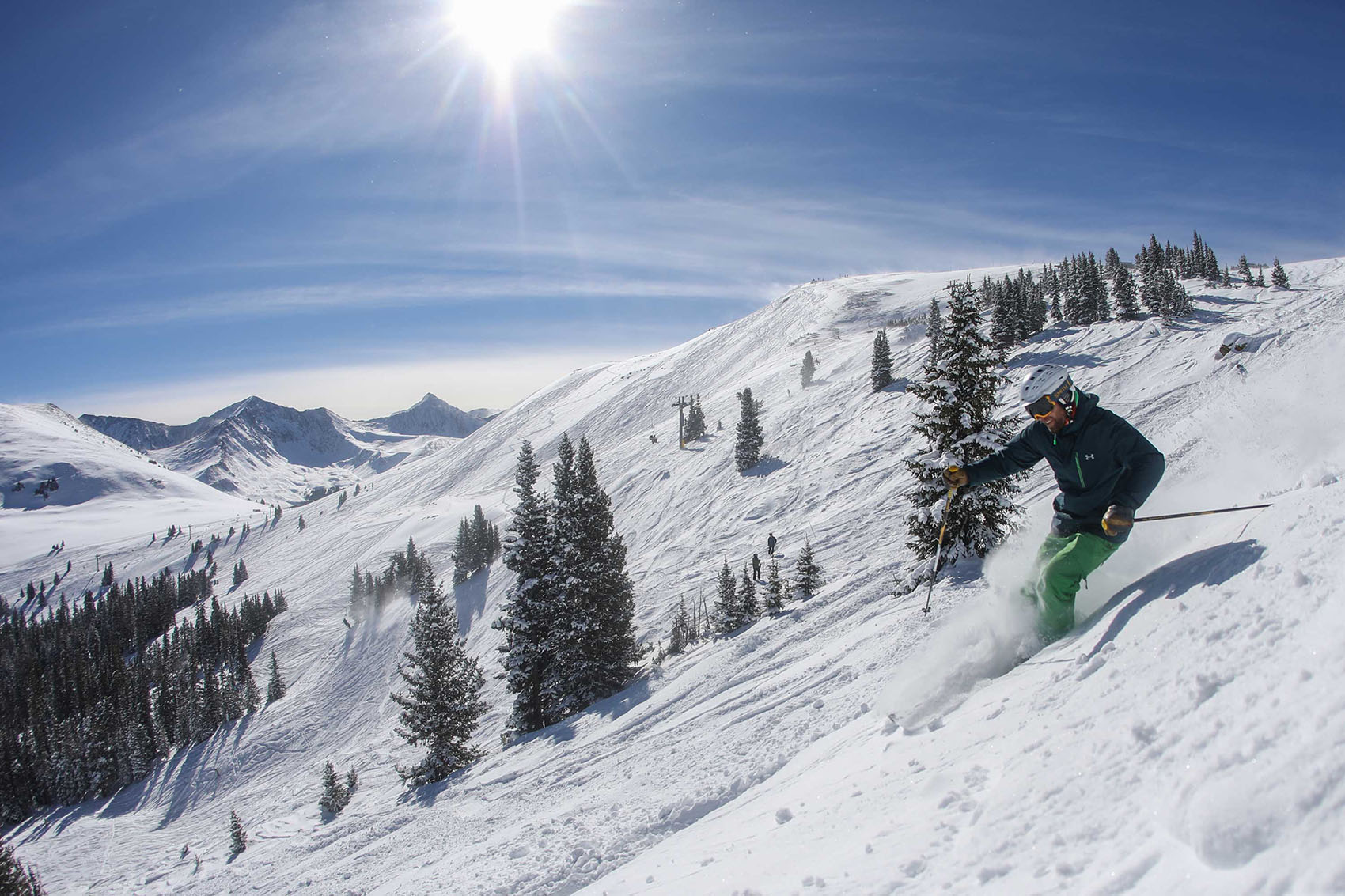 skier at copper mountain